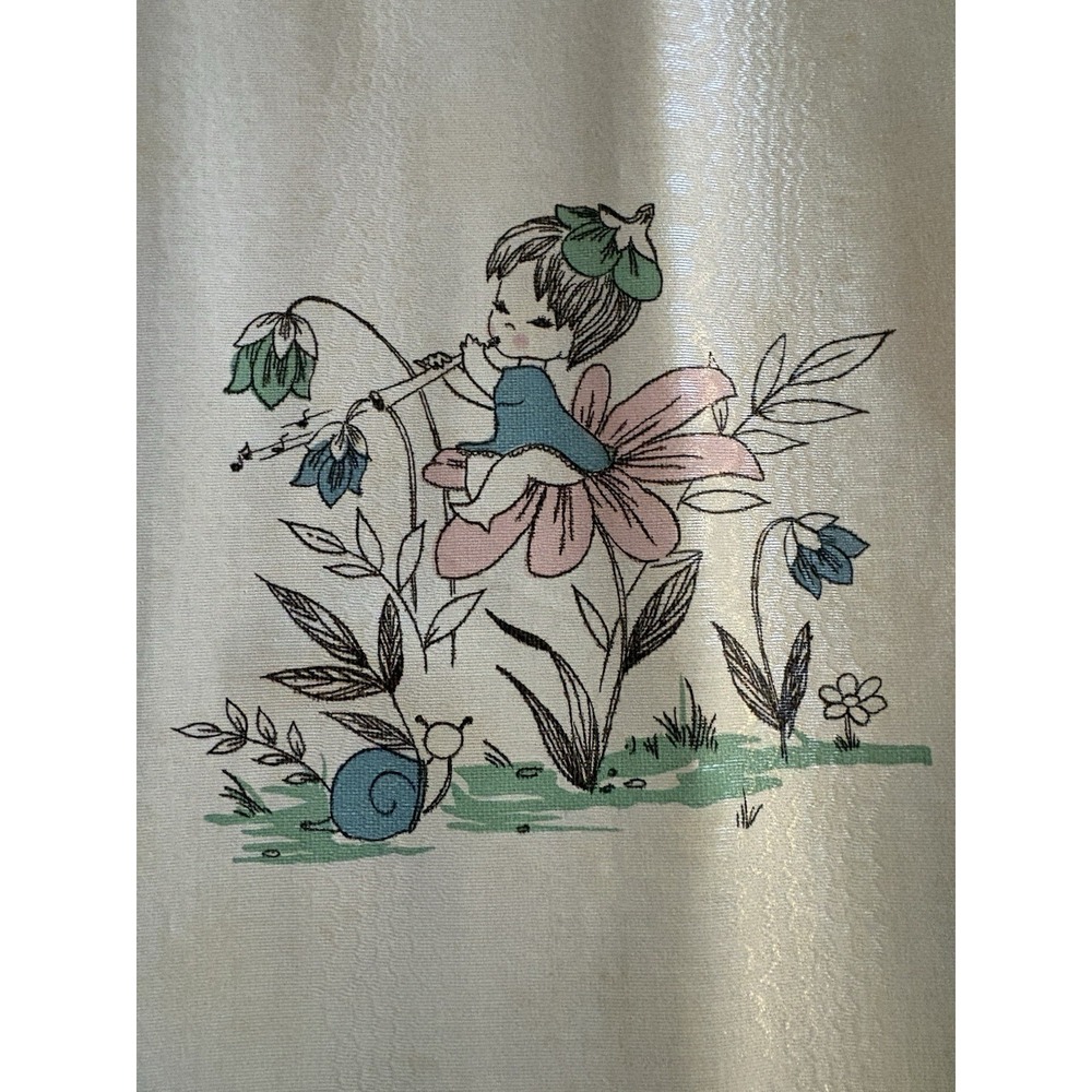VTG Wallpaper Roll Plus Scraps Whimsical Fairies & Animals 23"x 117" Roll HTF